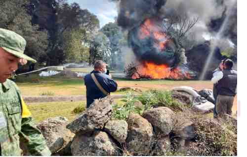 Tras 14 días incendiado Mexicaltongo, por fin gobierno federal emite un comunicado